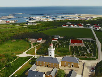 Udsigt ud over Hanstholm i Thy