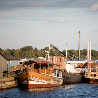 Både i vandet i Klintholm Havn