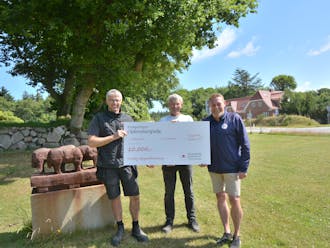 Overrækkelse af støttekroner til Husby Skulpturpark fra Oplevelsespuljen